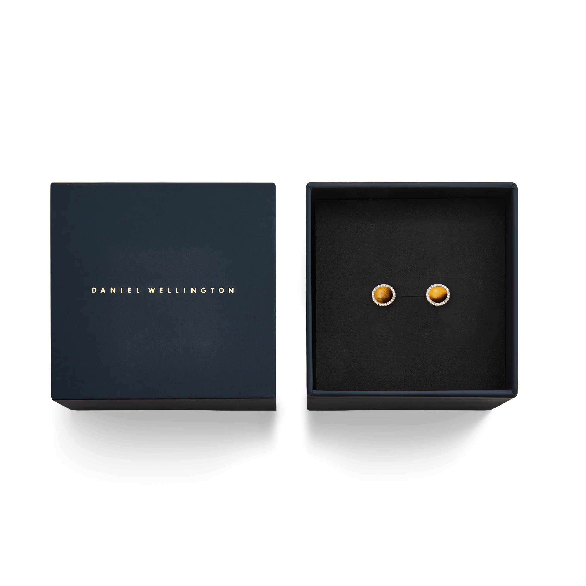 Audrey Earrings Tiger Eye Gold - Image 5