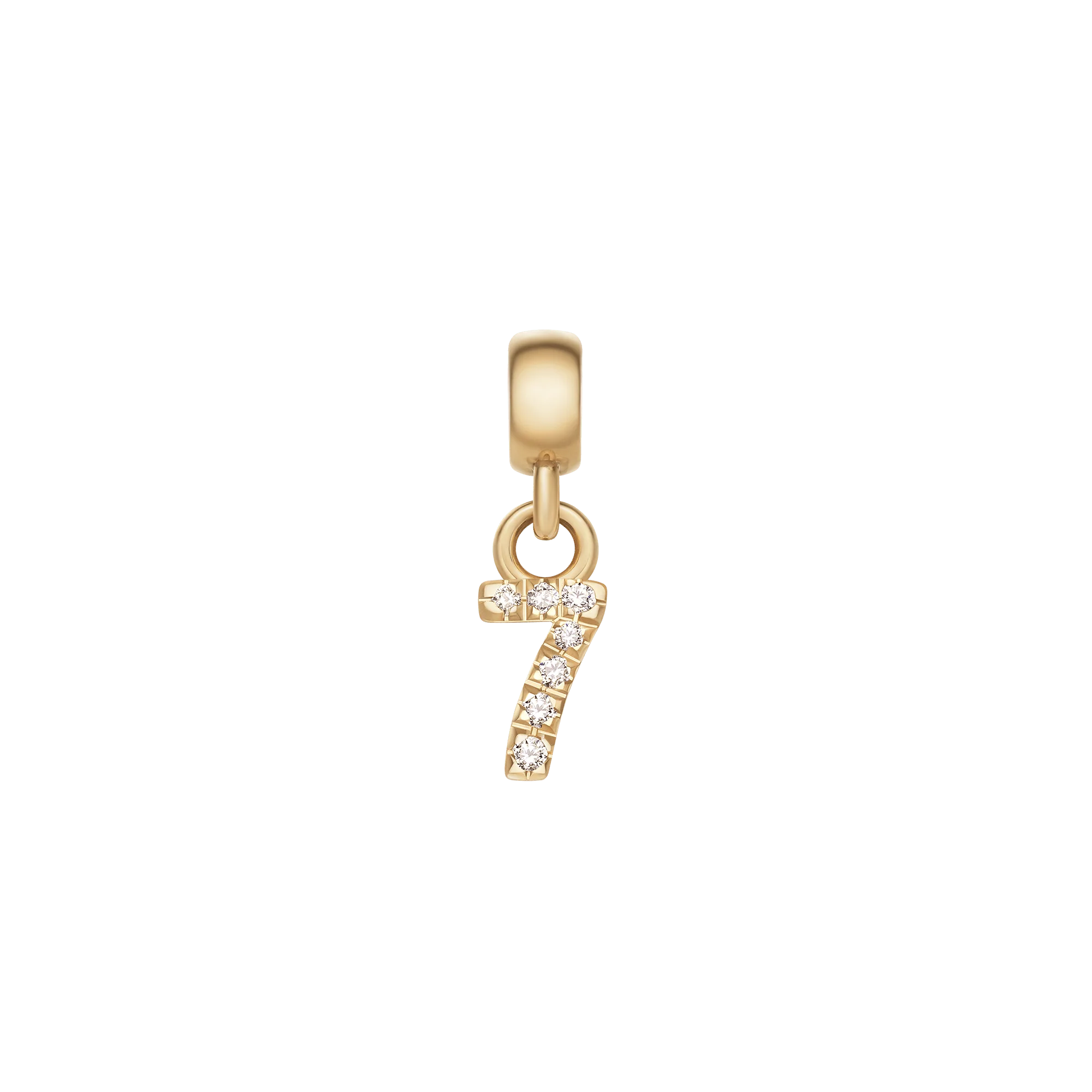 Crystal Number Charm Gold - Image 3