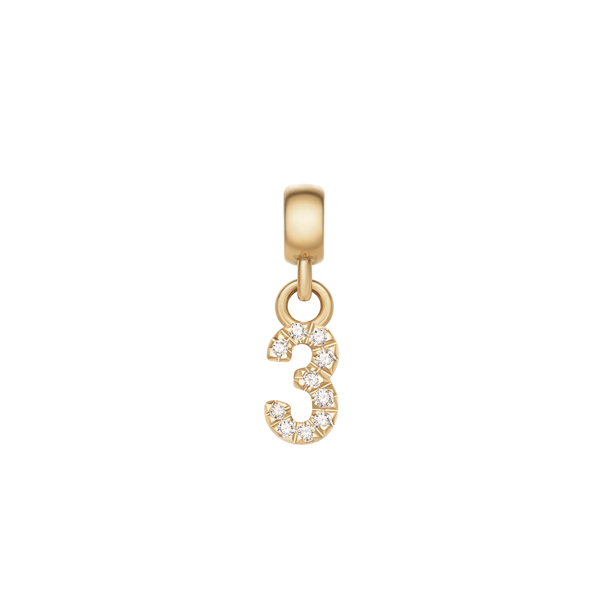 Crystal Number Charm Gold - Image 7