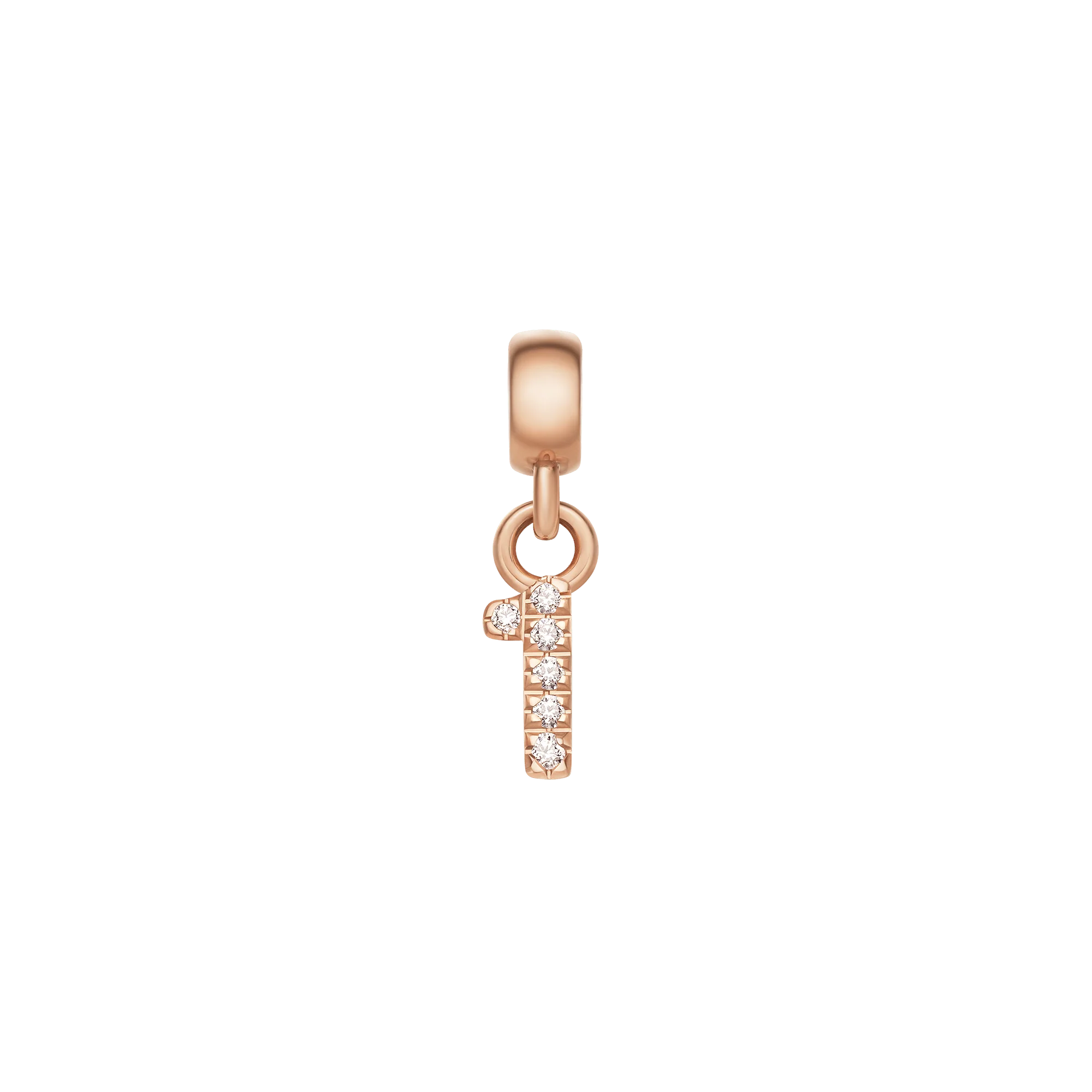 Crystal Number Charm Rose Gold - Image 10