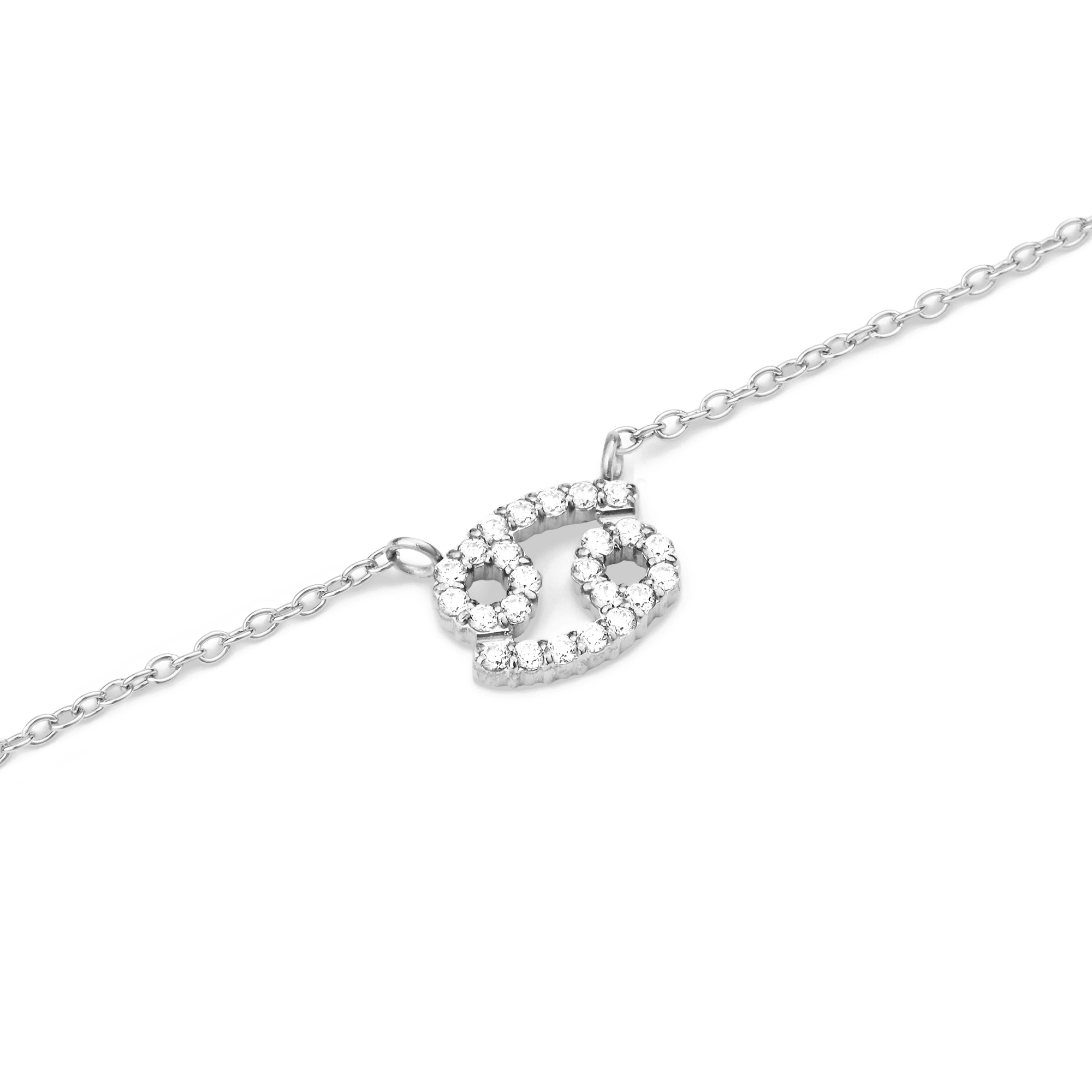 Crystal Zodiac Chain Necklace Silver - Image 13