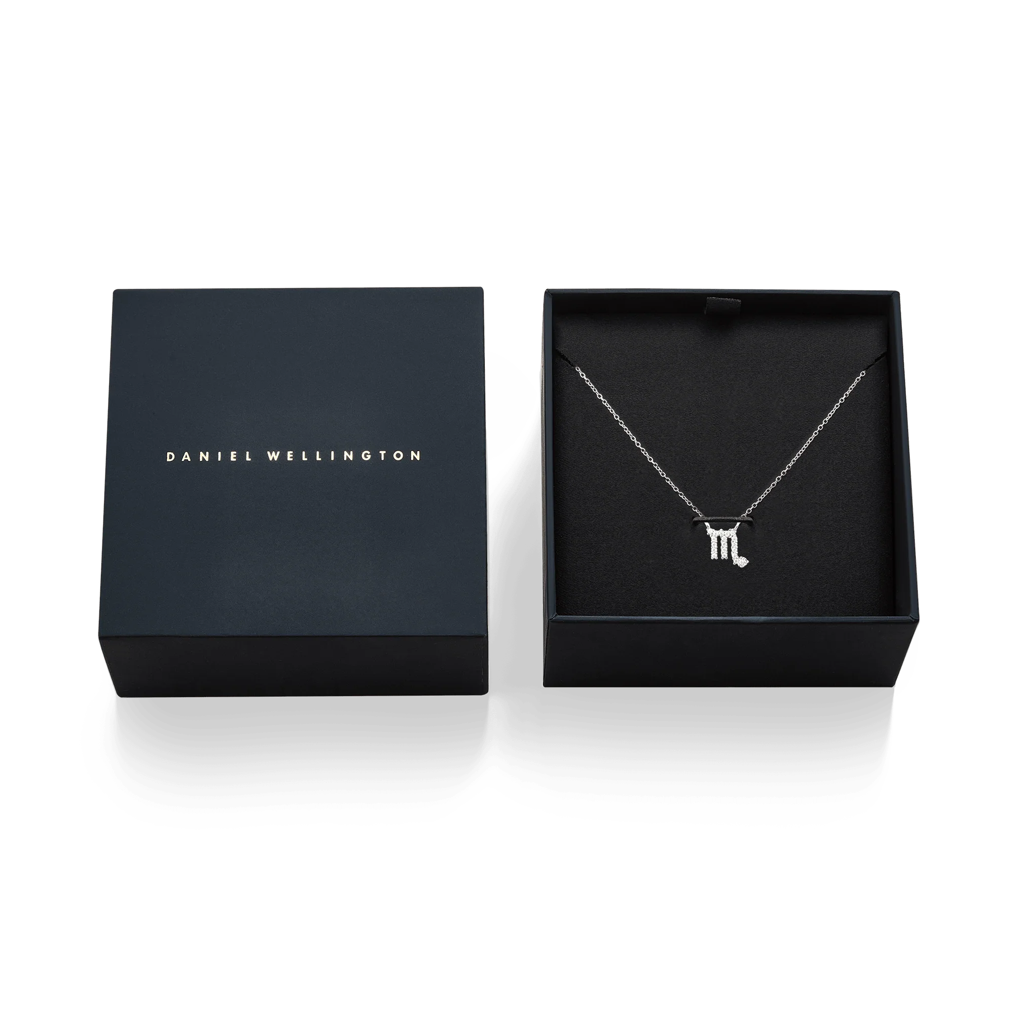 Crystal Zodiac Chain Necklace Silver - Image 32