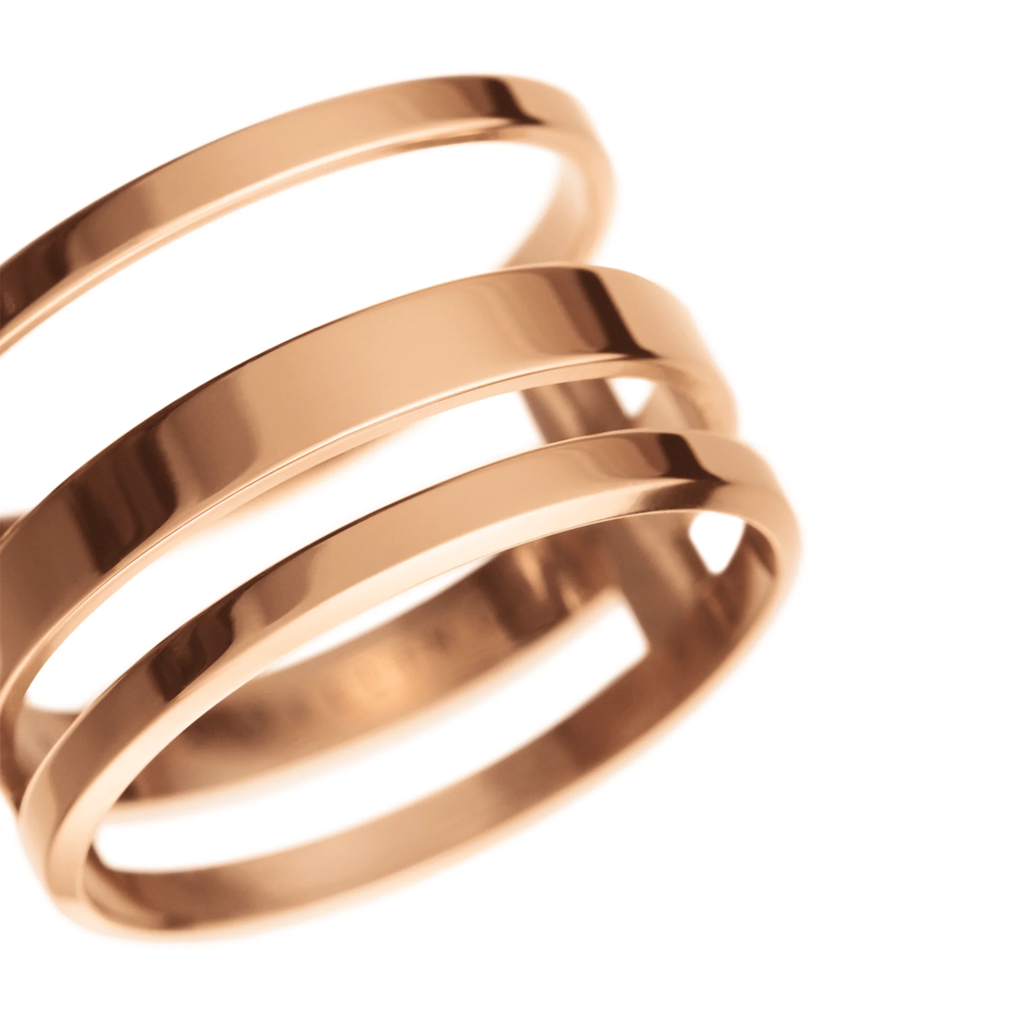 Elan Triad Ring Rose Gold - Image 4