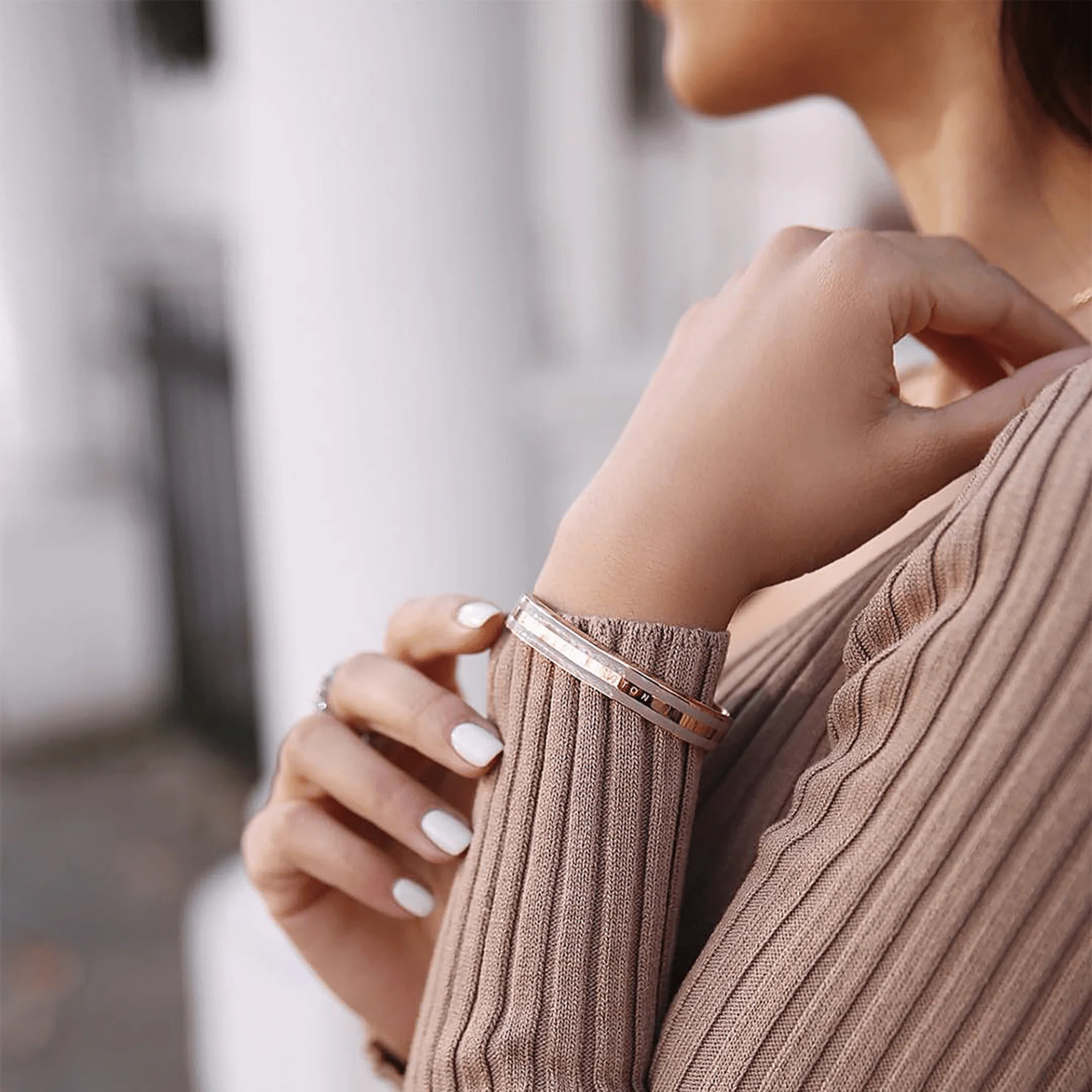 Emalie Bracelet Desert Sand Rose Gold - Image 3