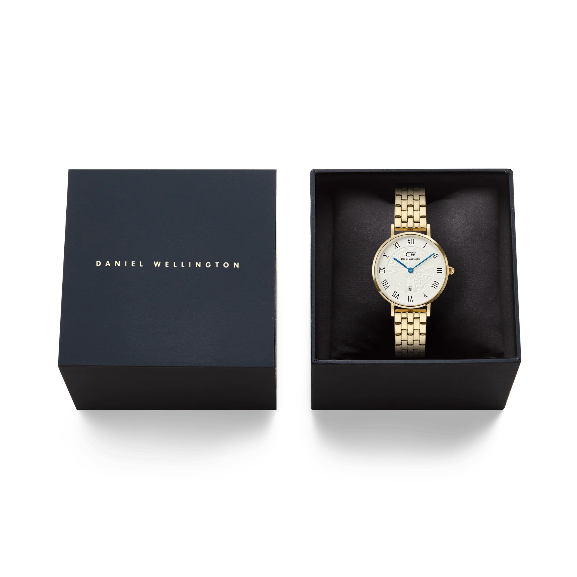 Petite Roman Numerals Date 5-link Gold - Image 6